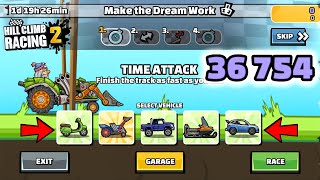 Hill Climb Racing 2 - 36754 points in MAKE THE DREAM WORK Team Event