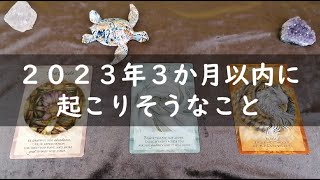 ２０２３年３か月以内に起こりそうなこと🌟【不思議と当たるタロットオラクルカードリーディング】