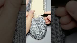 NICE IDEA😍 Very beautiful and easy Sneaker crochet knitting #517