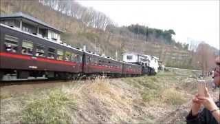 真岡鉄道 2014-3-29 SL運行20周年記念重連運転