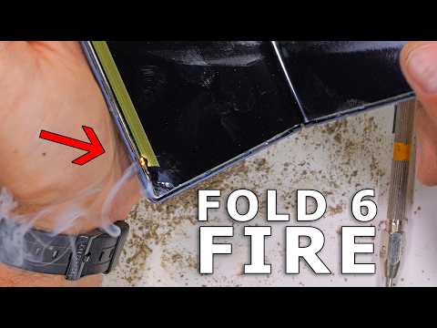 Samsung Z Fold 6 durability test – IT STARTED ON FIRE