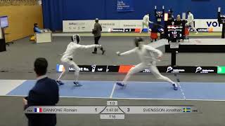 Heidenheim World Cup 2024 SME - L16 - Romain Cannone FRA v Jonathan Svensson SWE