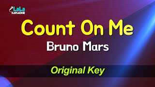 Bruno Mars - Count On Me KARAOKE