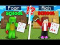 JJ Rich School vs Mikey Poor School in Minecraft - Maizen