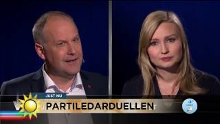 "Partiledarna var vansinnigt taggade" - Nyhetsmorgon (TV4)