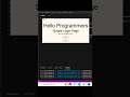 Simple Login Page Using Python Programming Tkinter #python #programming #tkinter #graphics #shorts