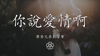 摩登兄弟劉宇寧 - 你說愛情啊『你說愛情就像啊 滿載故事盛開的花』【動態歌詞Lyrics】