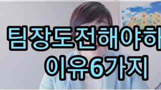 팀장 도전 해야하는 이유 6가지