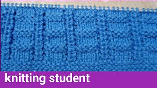 easy knitting pattern|knitting student