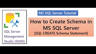 CREATE SCHEMA in SQL Server [CREATE SCHEMA Statement]