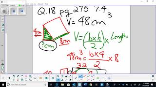 Finding missing side lengths when given the volume