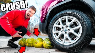 ULTIMATE CRUSHING SATISFYING THINGS BY CAR CHALLENGE!