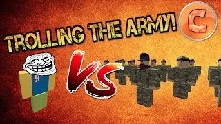 TROLLING THE US ARMY | Roblox Funny Moments