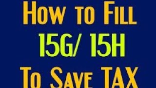 How to fill Form 15G/ 15H?? 😥 What to fill in point no. 16 \u0026 17 of Form 15G/ 15H..