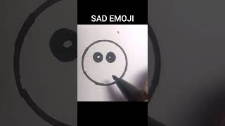 drawing sad emoji simple #howtodraw #drawing #simpledrawing #emoji