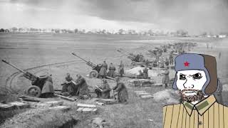 March of the Artillerymen but you're a Soviet lieutenant resting as the bombardment of Berlin begins