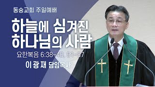 20241110 : 【주일2부】 하늘에 심겨진 하나님의 사람 (요한복음 6:38~40, 51~57) : 이광재 담임목사 동숭교회 주일예배