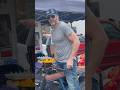 Actor Joel McHale rides his bike through Studio city farmers market ￼