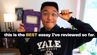 Editing YOUR College Essays | The BEST Essay I've Read So Far