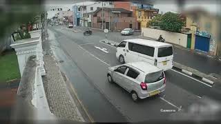 CCTV Footage Bike Accident Mattakkuliya