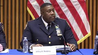 Watch as Police Commissioner Sewell and NYPD executives provide 1st quarter crime statistics.
