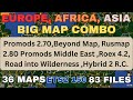 ETS2 1.50 EUROPE, AFRICA, ASIA COMBO. Promods 2.70, Beyond Map Rusmap 2.50, PMME, Roex 4.2, RIW, etc