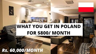 POLAND APARTMENT TOUR for Rs.60,000/ MONTH | RENT &FACILITIES| LUXURY APARTMENT WROCLAW POLAND