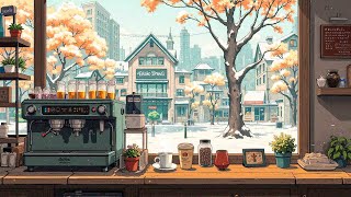 Coffee Corner ❄️ Lofi Cafe ☕ Winter Morning Routine for Study//Work [ Lofi Hip Hop - Lofi Winter ]