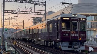 阪急6025f+6026f逆瀬川到着