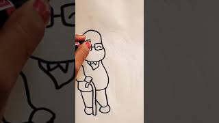 Grandparents day drawing easy | Happy grandparents day drawing | Grandparents day poster | #Shorts.