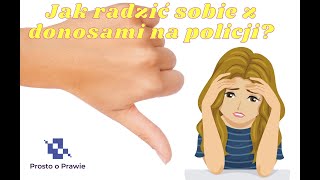 Jak sobie radzić z bezpodstawnymi donosami na policji? Komentarz prawnika #shorts