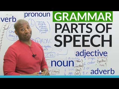 What is the subject of a sentence may be what parts of speech?