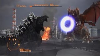 PS3「ゴジラ-GODZILLA-」リング熱線で怪獣達と戦う