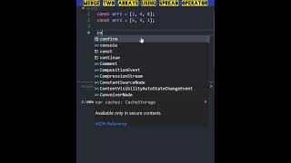 Merge Two Arrays in JavaScript Using the Spread Operator 🚀 | ES6 Tutorial #coding #theroxycoder