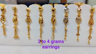 2to 4gram gold hanging earrings #gold stud #trending