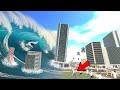 Franklin VS Giant Tsunami in Indian Bikes Driving 3D