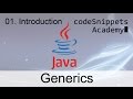 Java Generics 01. Introduction to Generics