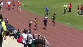 14yr Kaylah Lumsden 12.89s 100m Dekalb County Championship