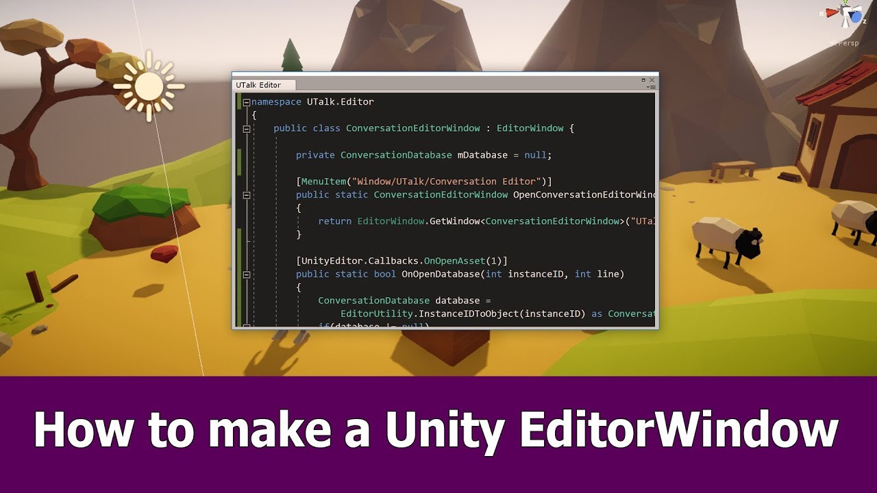 Public editor. EDITORWINDOW Unity. How to make a Nextbot game in Unity.