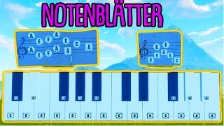 auf klavieren musik vom notenblatt spielen in lonely lodge herausforderung woche 2 in season - fortnite woche 6 klavier