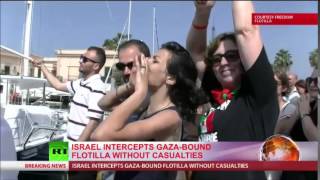 ISRAEL Intercepts \u0026 Escorts Gaza Flotilla Flagship, RT Columnist ABOARD