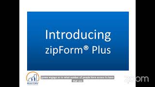 Introduction to zipForm® Plus
