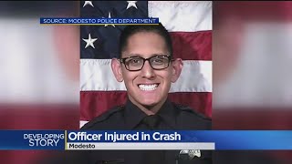Suspected DUI Driver Injures Modesto Police Officer In Crash