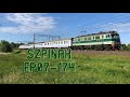 Szybki przelot EP07-174 z TLK Doker w Cieplewie