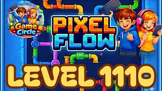 Pixel flow© - Level 1110 - solution - walkthrough