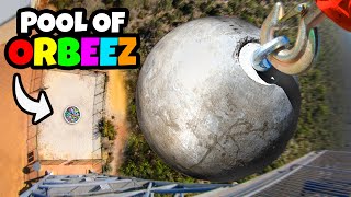 200KG Atlas Stone Vs. Orbeez from 45m