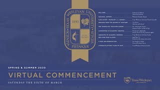 Spring Summer 2020 Virtual Commencement