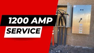 Overview of a 1200 Amp, 480 Volt Electrical Service Installation