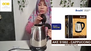 SALAH BELI BERBAHAYA REVIEW TEKO CERET LISTRIK ARASHI AKE S1802 SESUDAH PEMAKAIAN 3 TAHUN