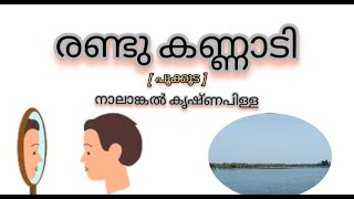 രണ്ടു കണ്ണാടി | നാലാങ്കൽ കൃഷ്ണപിള്ള |മലയാളം കവിതകൾ